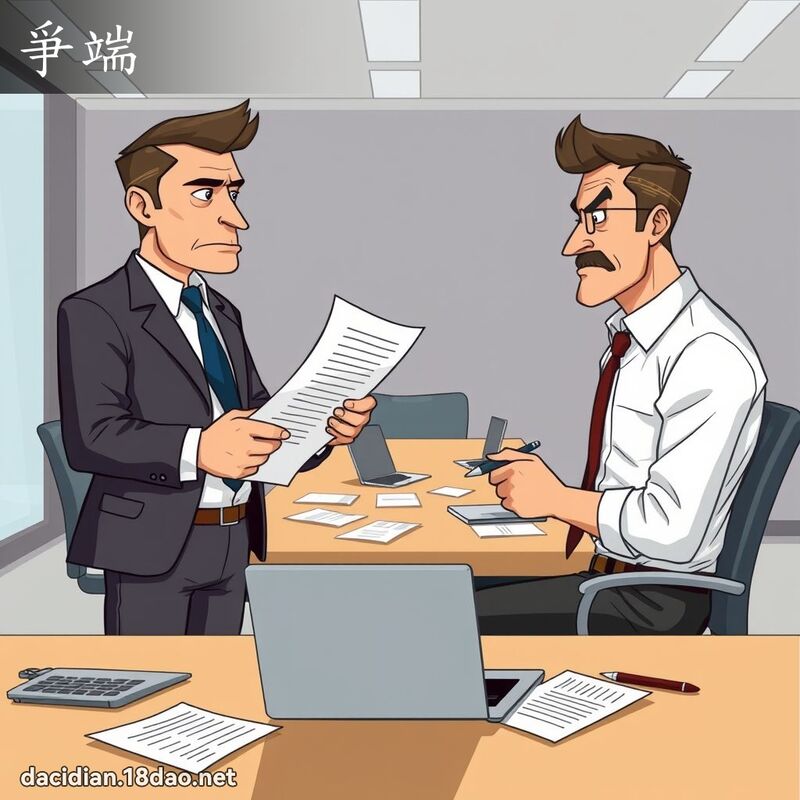 爭端 - 國語大辭典配圖