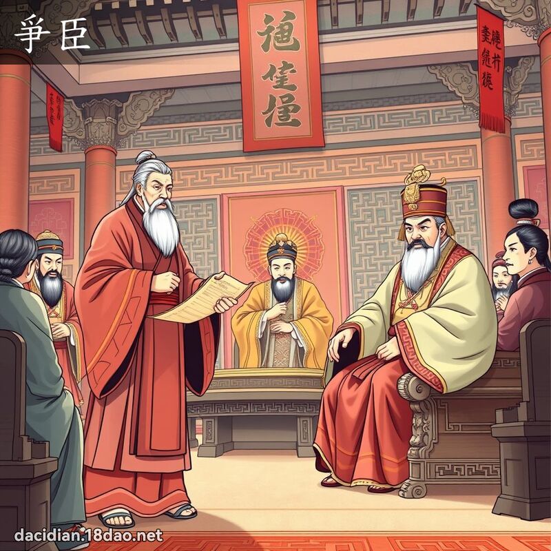 爭臣 - 国语大辞典配图