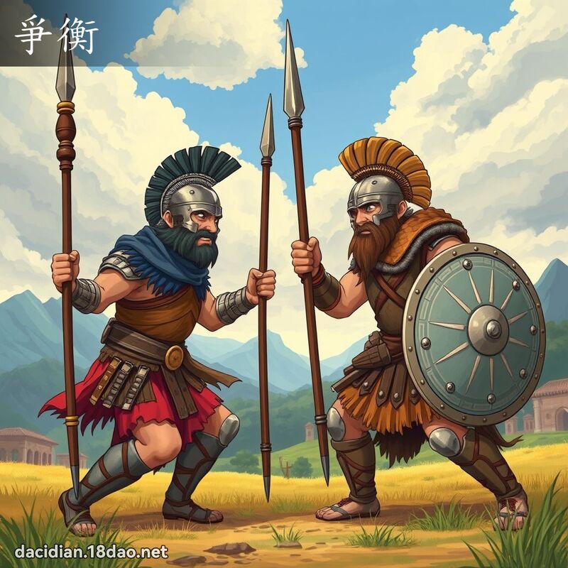 爭衡 - 國語大辭典配圖