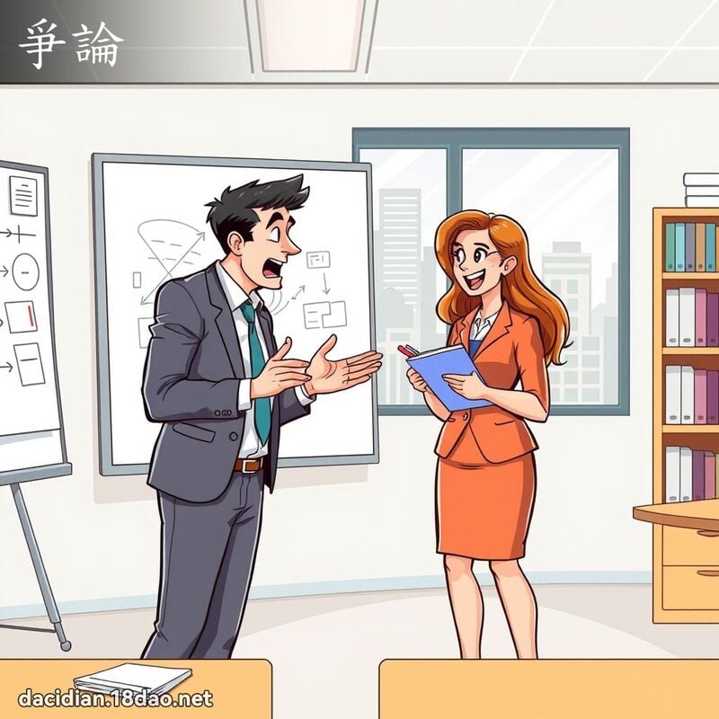 爭論 - 國語大辭典配圖