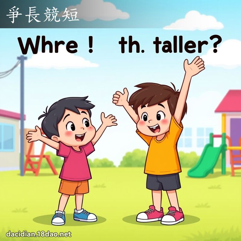爭長競短 - 國語大辭典配圖