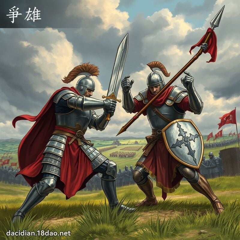 爭雄 - 國語大辭典配圖