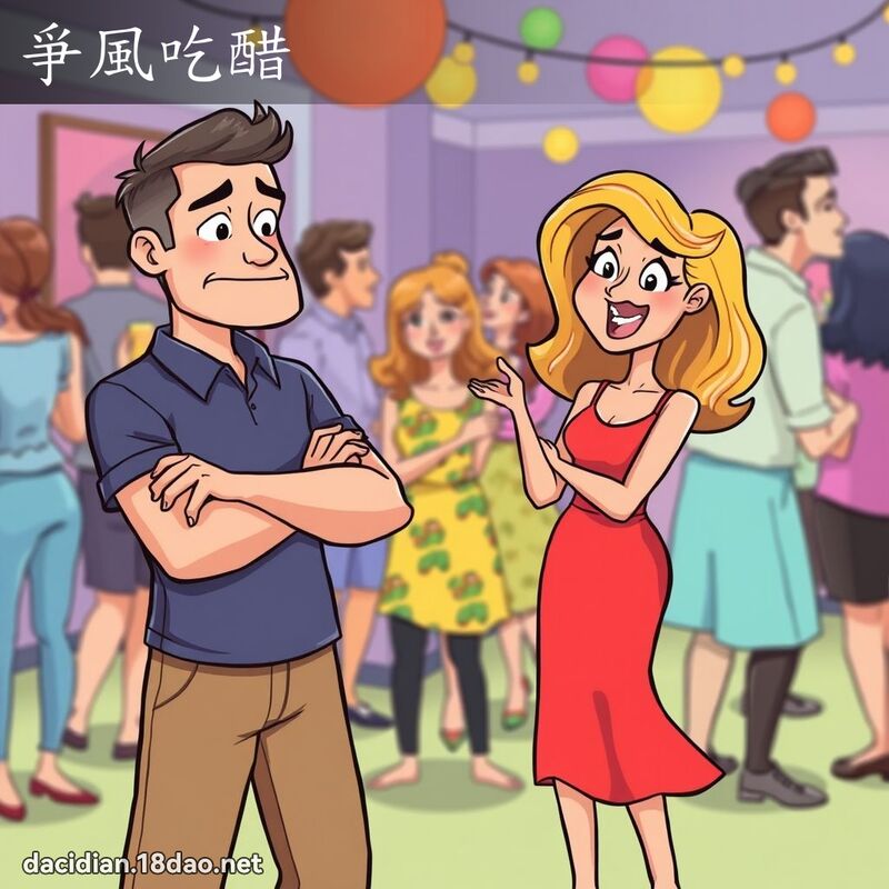 爭風吃醋 - 國語大辭典配圖