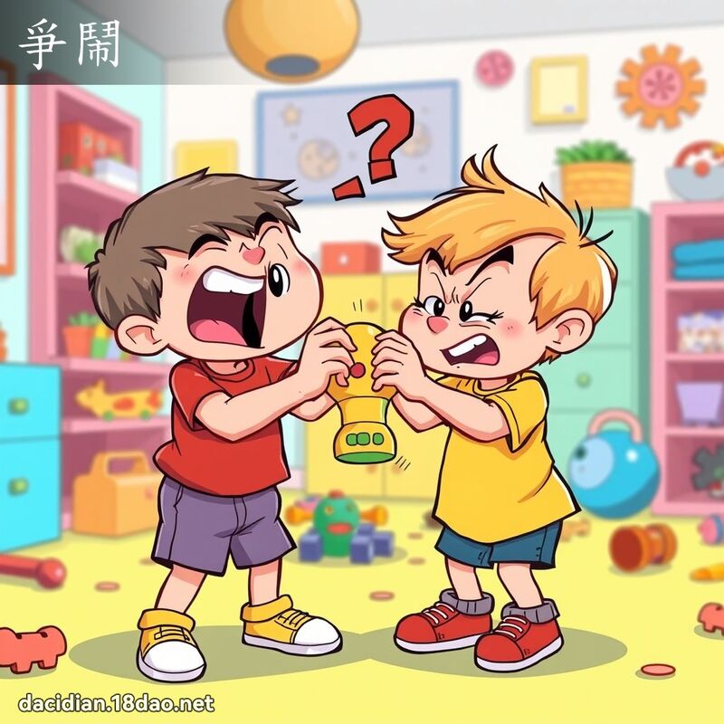 爭鬧 - 國語大辭典配圖
