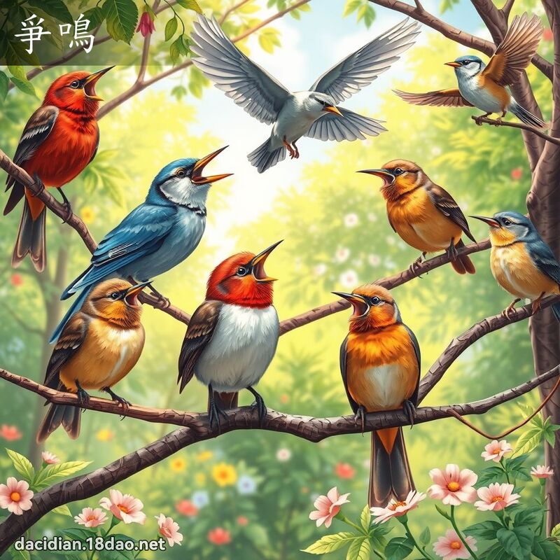 爭鳴 - 國語大辭典配圖