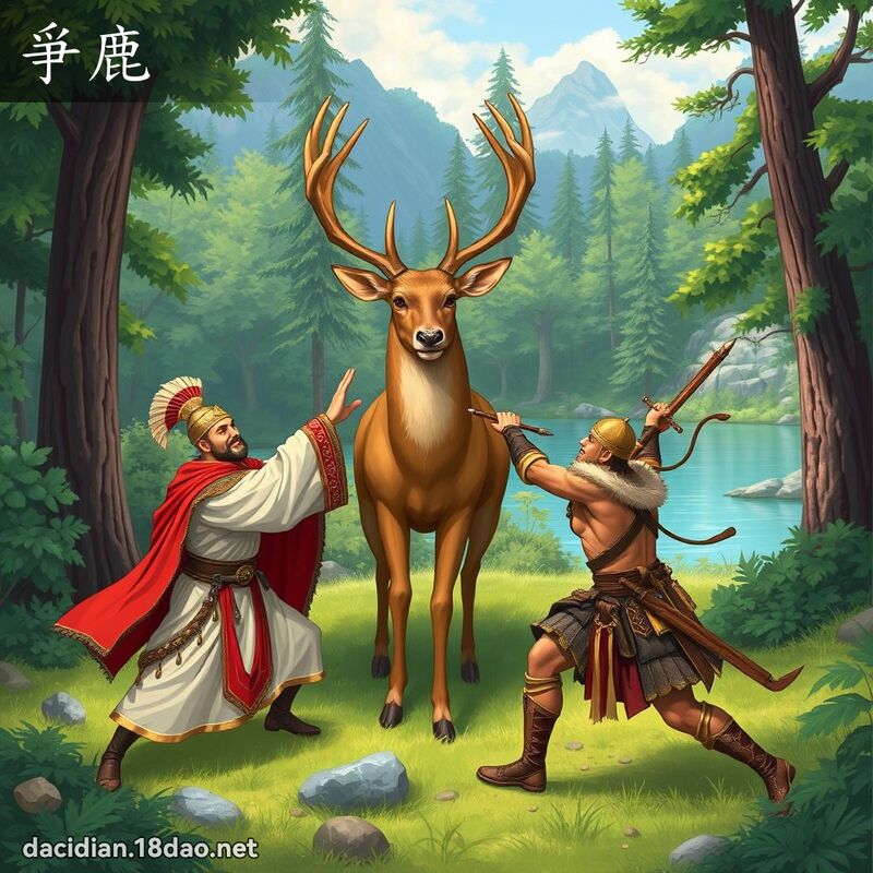 爭鹿 - 國語大辭典配圖