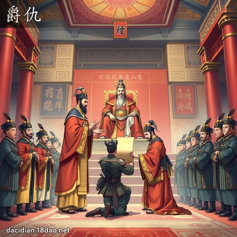 爵仇 - 國語大辭典配圖