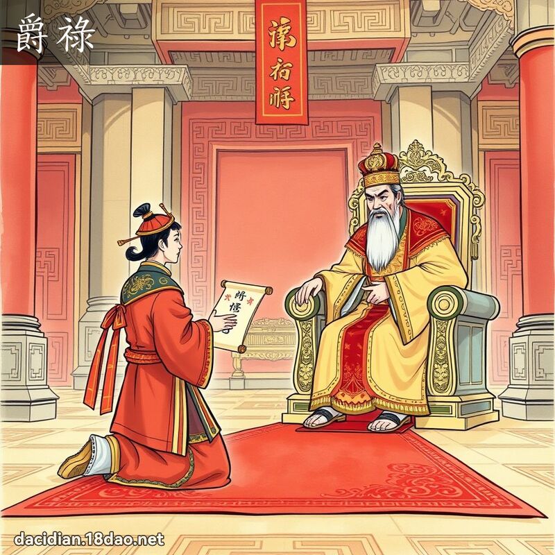 爵禄 - 国语大辞典配图