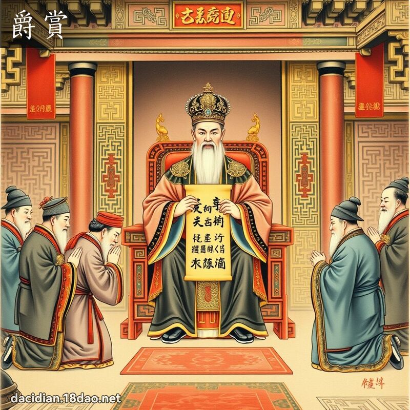 爵賞 - 國語大辭典配圖