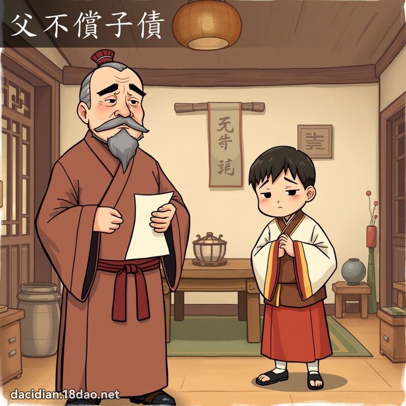 父不償子債 - 國語大辭典配圖