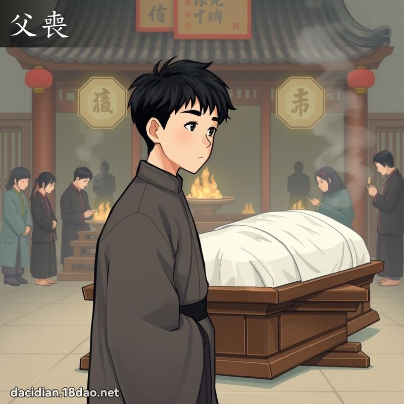 父丧 - 国语大辞典配图