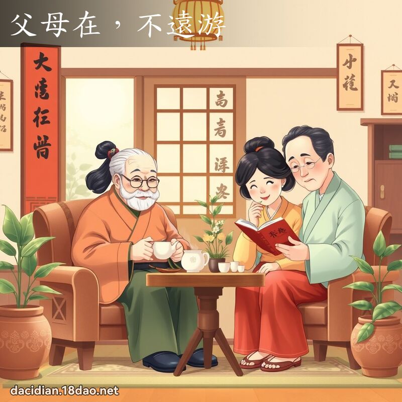 父母在，不远游 - 国语大辞典配图