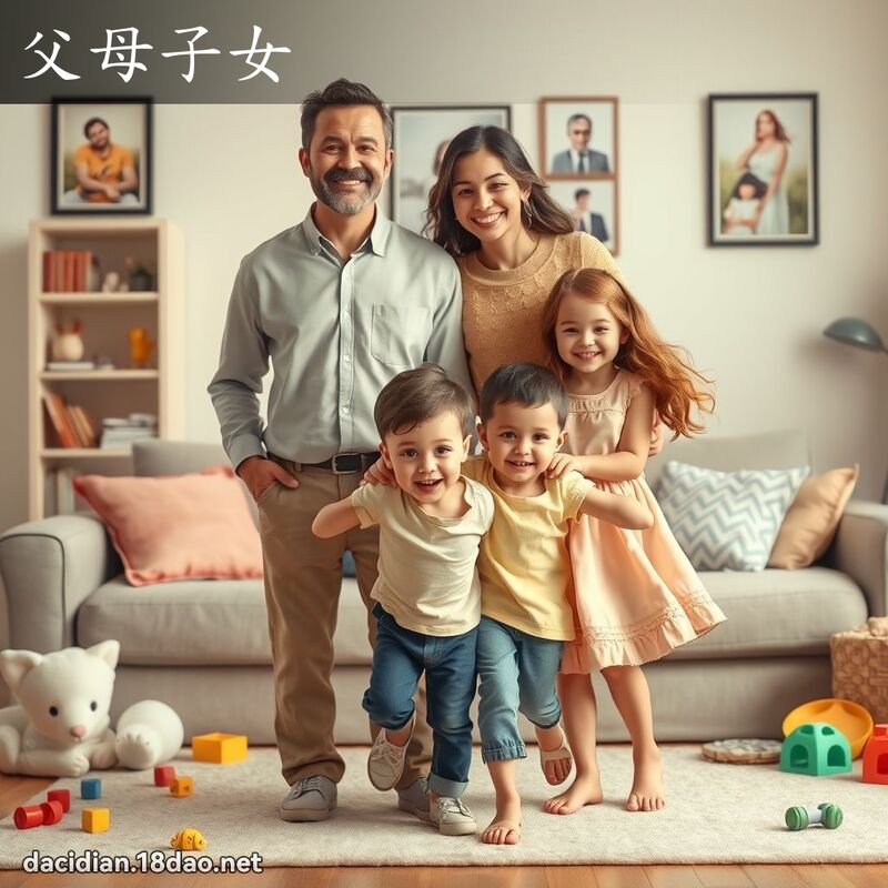 父母子女 - 国语大辞典配图