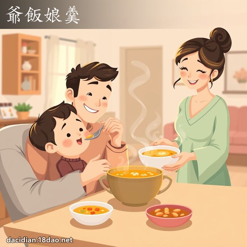 爷饭娘羹 - 国语大辞典配图