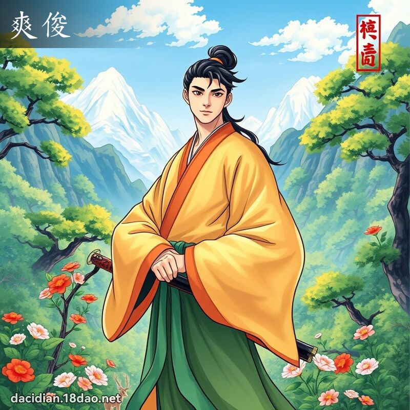 爽俊 - 國語大辭典配圖