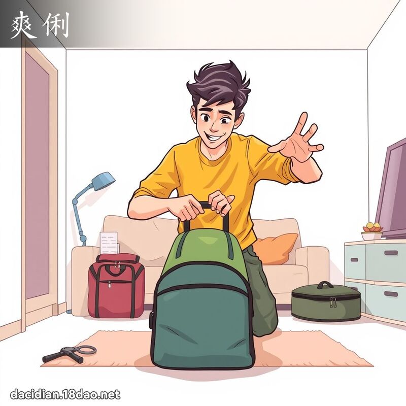 爽俐 - 國語大辭典配圖