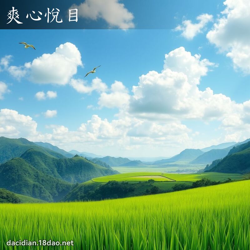 爽心悅目 - 國語大辭典配圖