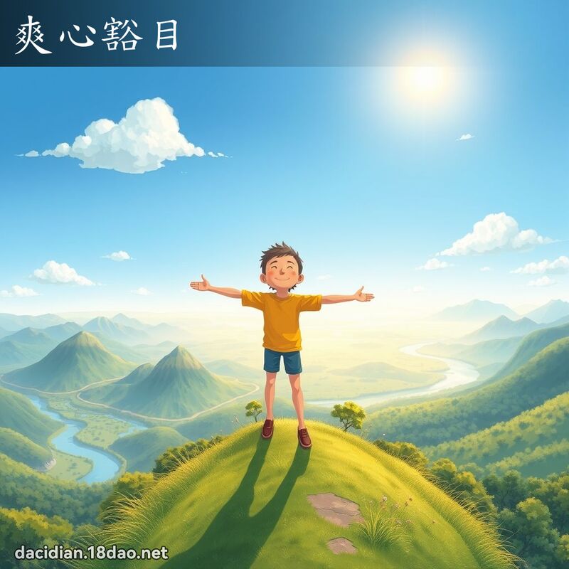 爽心豁目 - 国语大辞典配图
