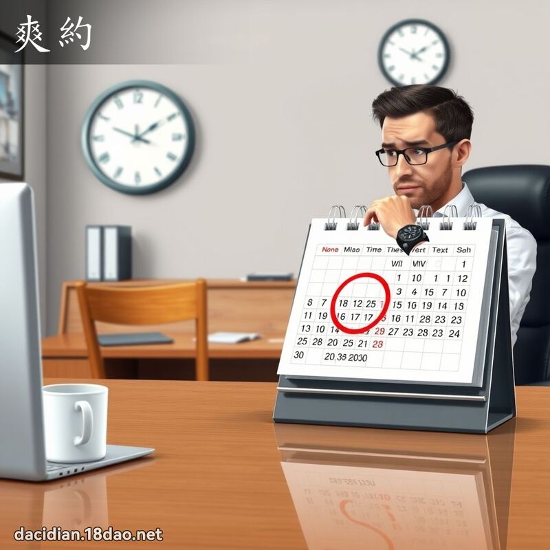 爽约 - 国语大辞典配图