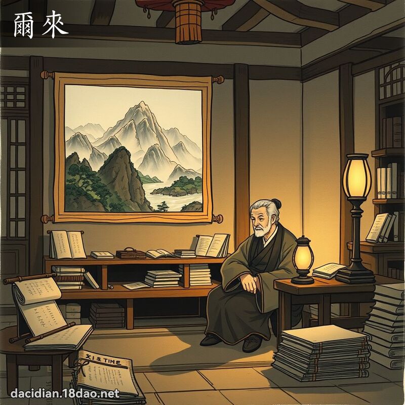 爾來 - 國語大辭典配圖