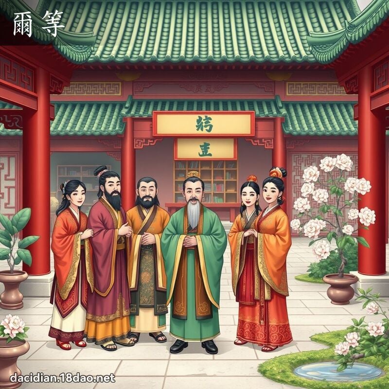 尔等 - 国语大辞典配图