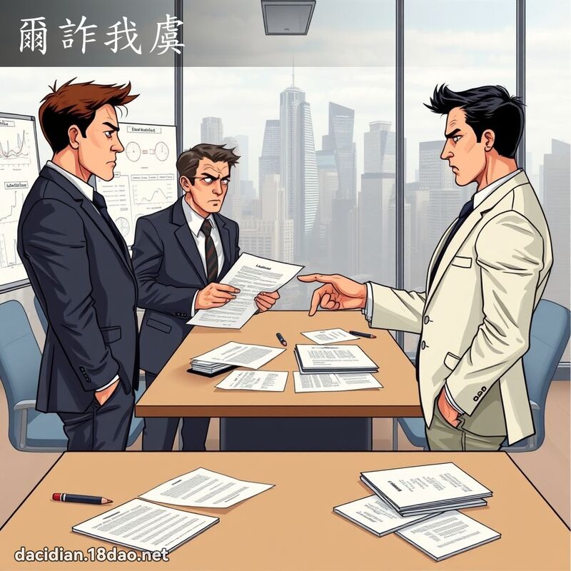 尔诈我虞 - 国语大辞典配图