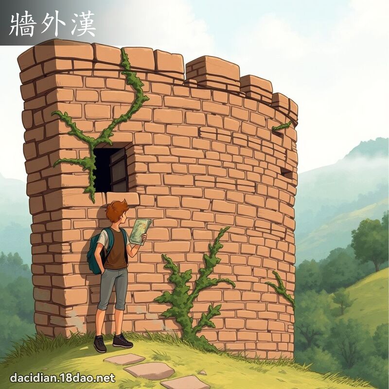 牆外漢 - 國語大辭典配圖