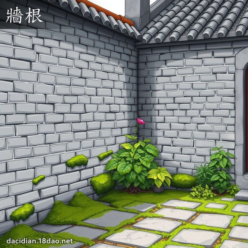 牆根 - 國語大辭典配圖