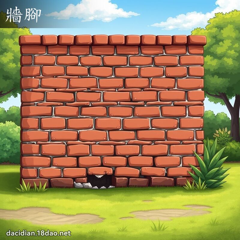 牆腳 - 國語大辭典配圖