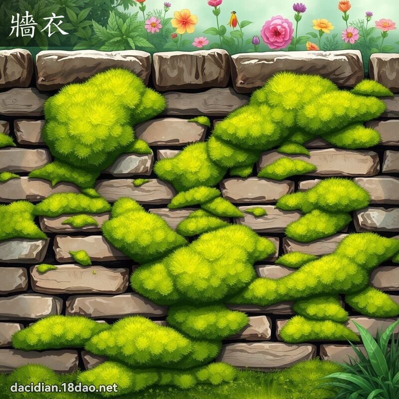 牆衣 - 國語大辭典配圖