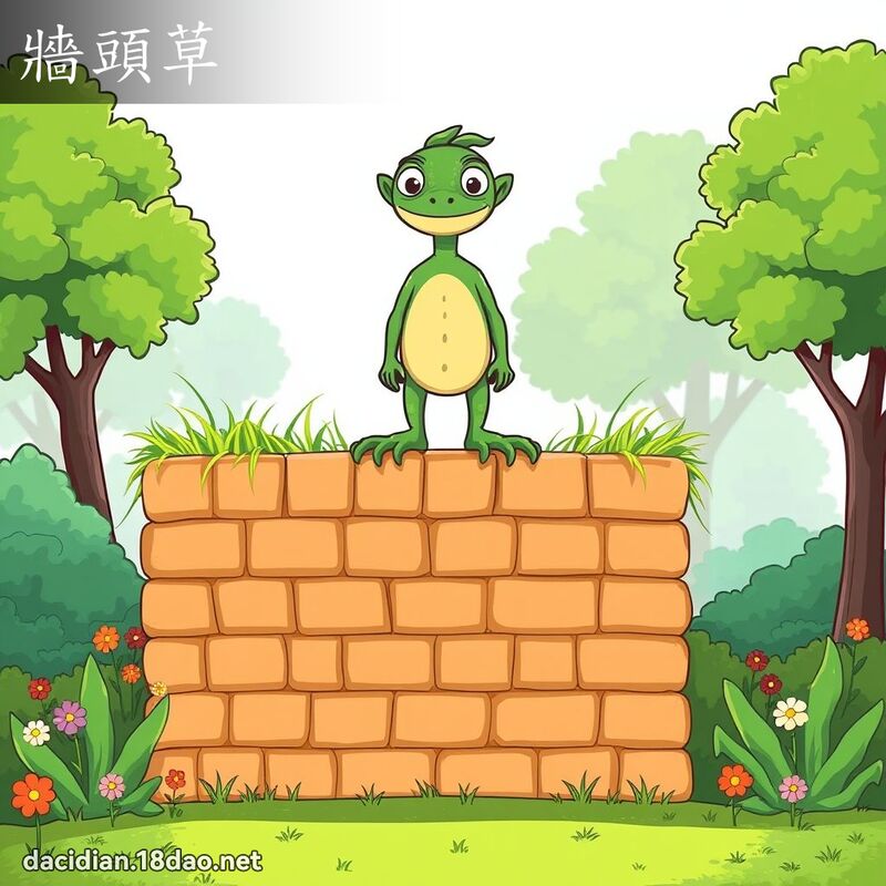 墙头草 - 国语大辞典配图