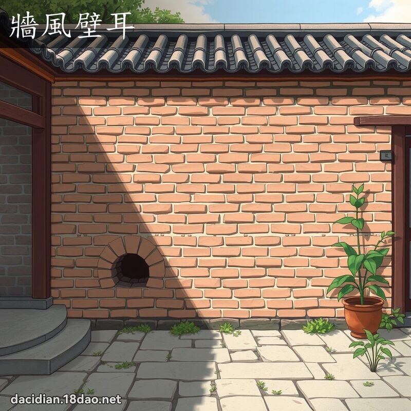牆風壁耳 - 國語大辭典配圖