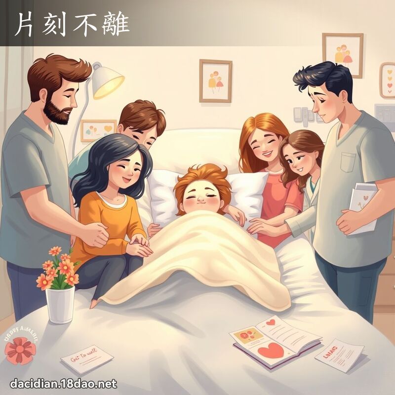 片刻不离 - 国语大辞典配图