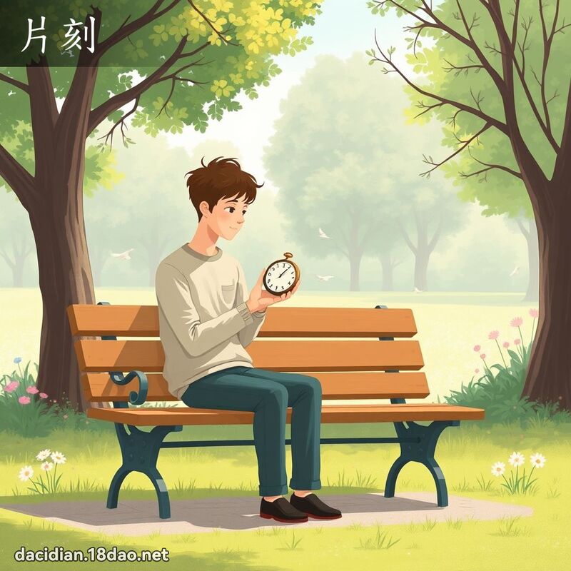 片刻 - 國語大辭典配圖