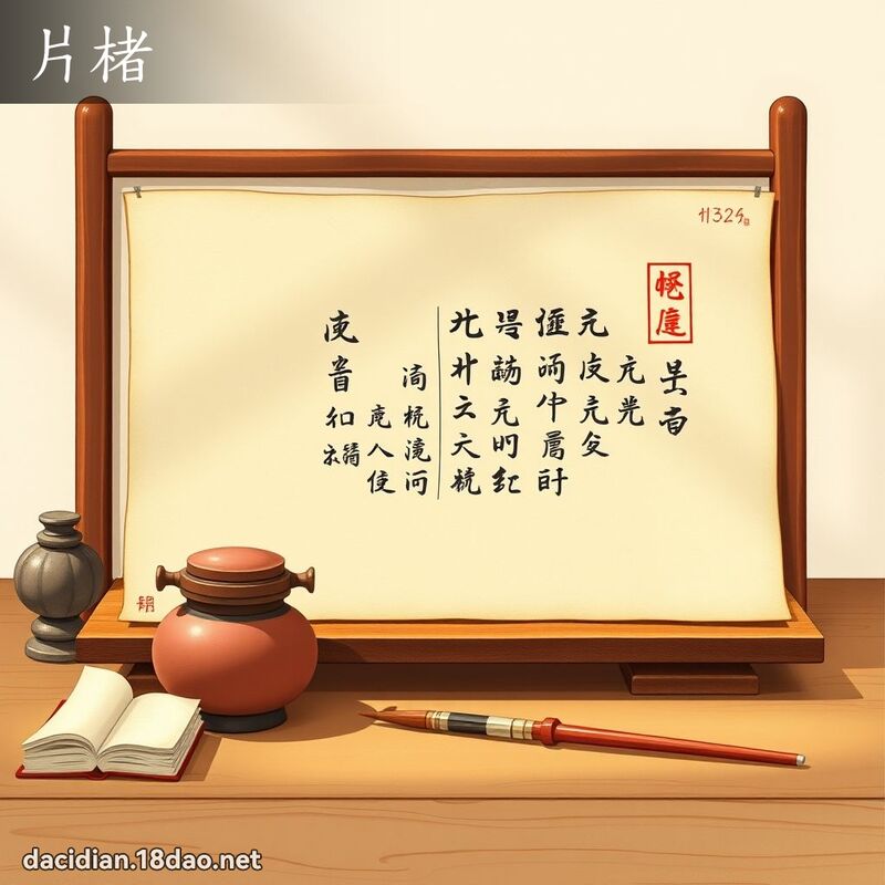 片楮 - 國語大辭典配圖