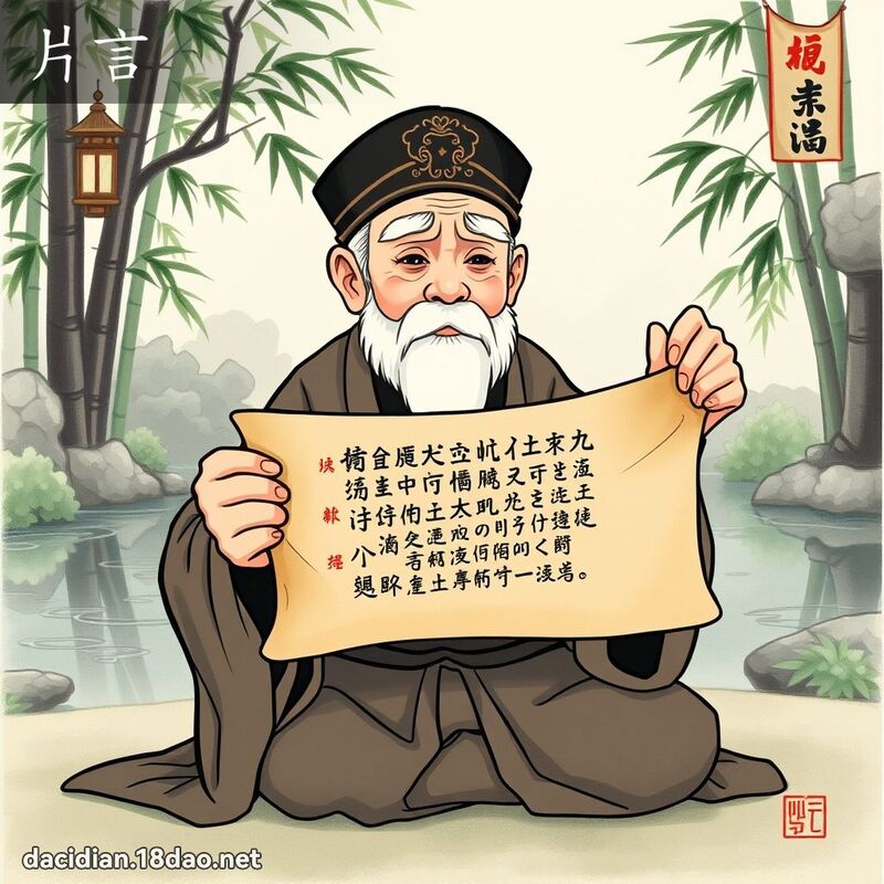 片言 - 國語大辭典配圖