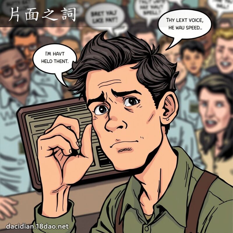 片面之詞 - 國語大辭典配圖