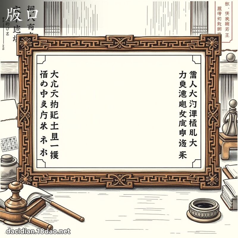 版口 - 國語大辭典配圖