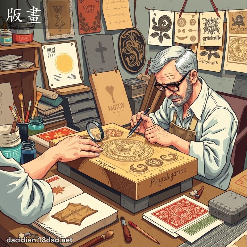 版畫 - 國語大辭典配圖