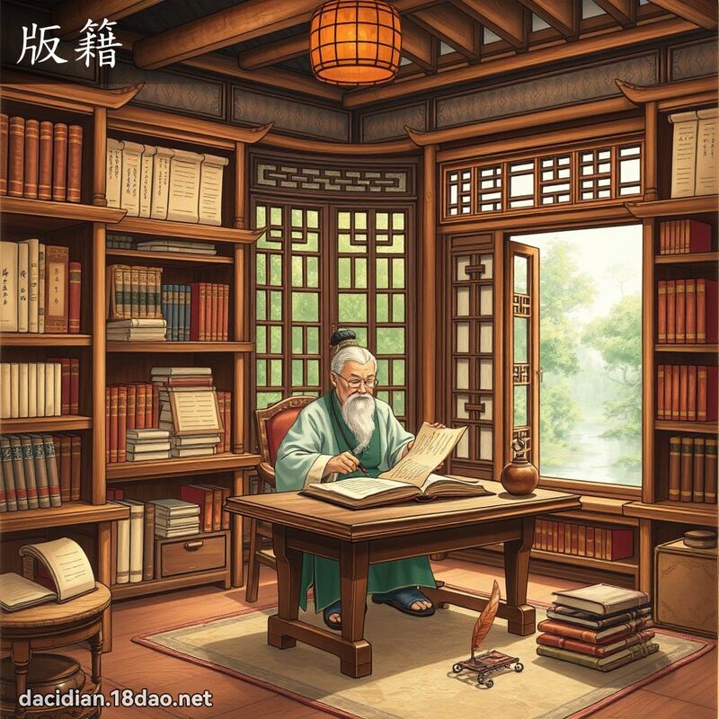 版籍 - 國語大辭典配圖