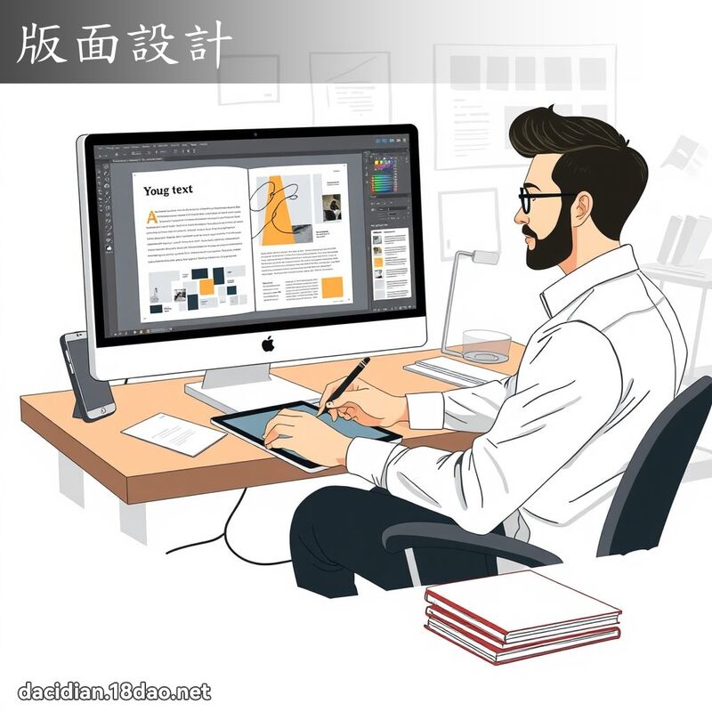 版面設計 - 國語大辭典配圖