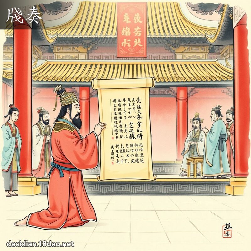 牋奏 - 国语大辞典配图