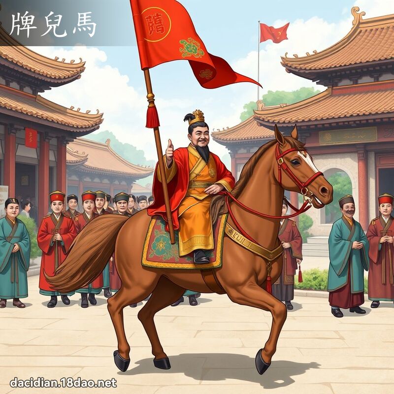 牌儿马 - 国语大辞典配图