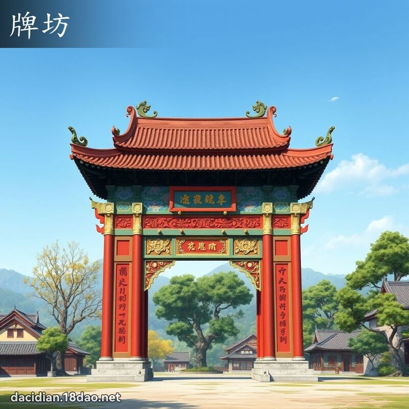 牌坊 - 国语大辞典配图