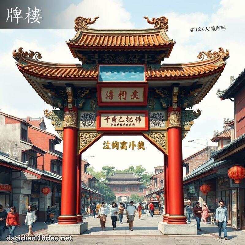 牌楼 - 国语大辞典配图