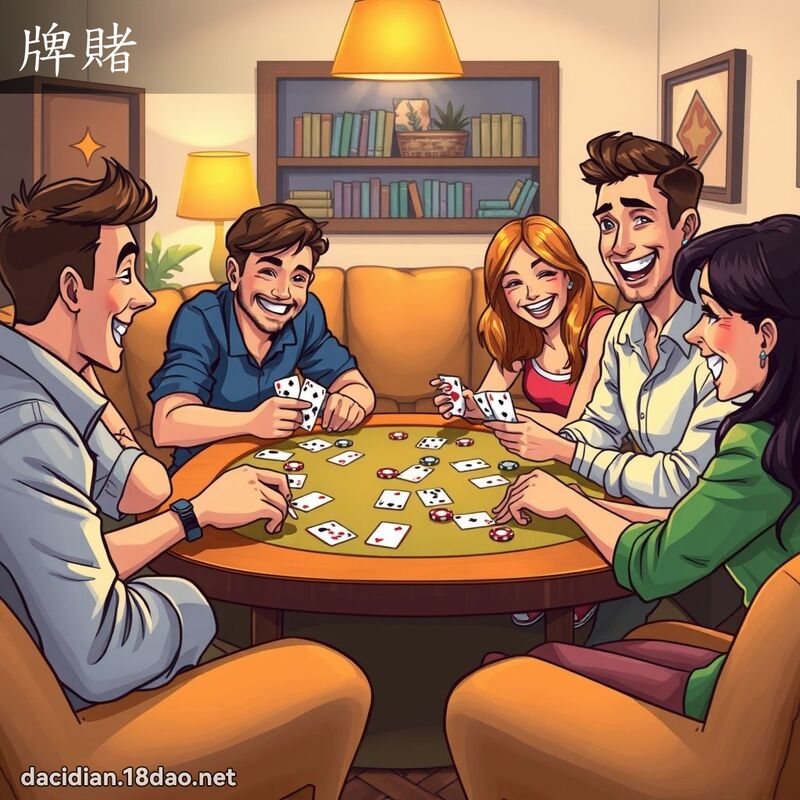 牌賭 - 國語大辭典配圖