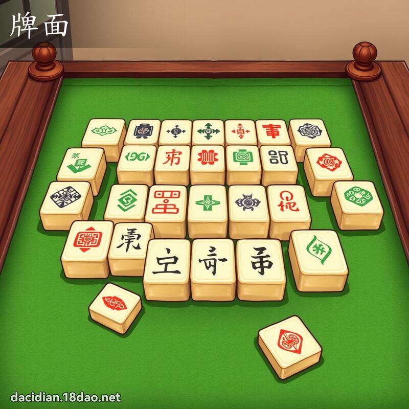 牌面 - 國語大辭典配圖