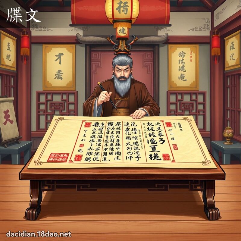 牒文 - 国语大辞典配图