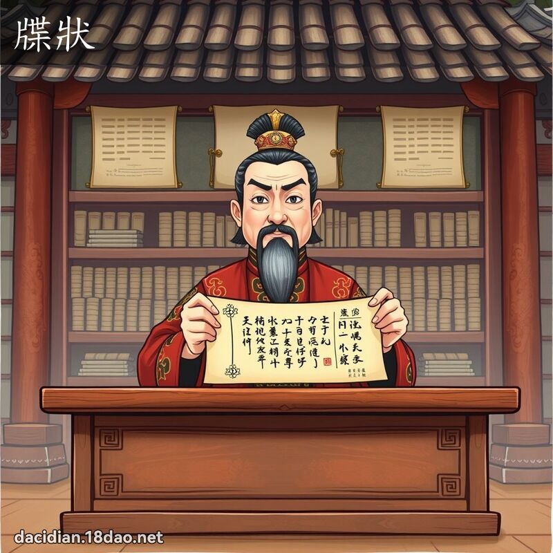 牒状 - 国语大辞典配图