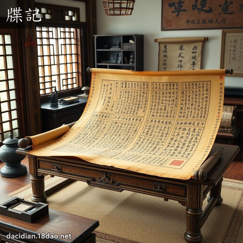 牒記 - 國語大辭典配圖